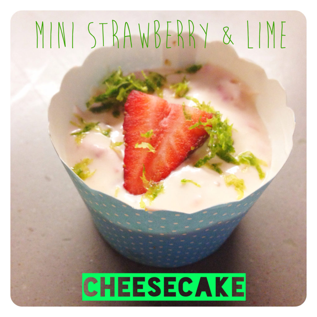 Mini Strawberry & Lime Cheesecake