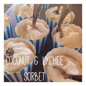 Coconut & Lychee Sorbet