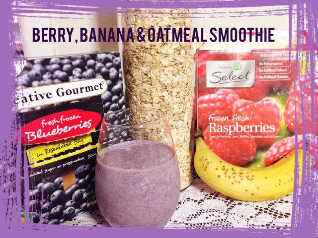 Berry Banana Oatmeal Thermomix Smoothie