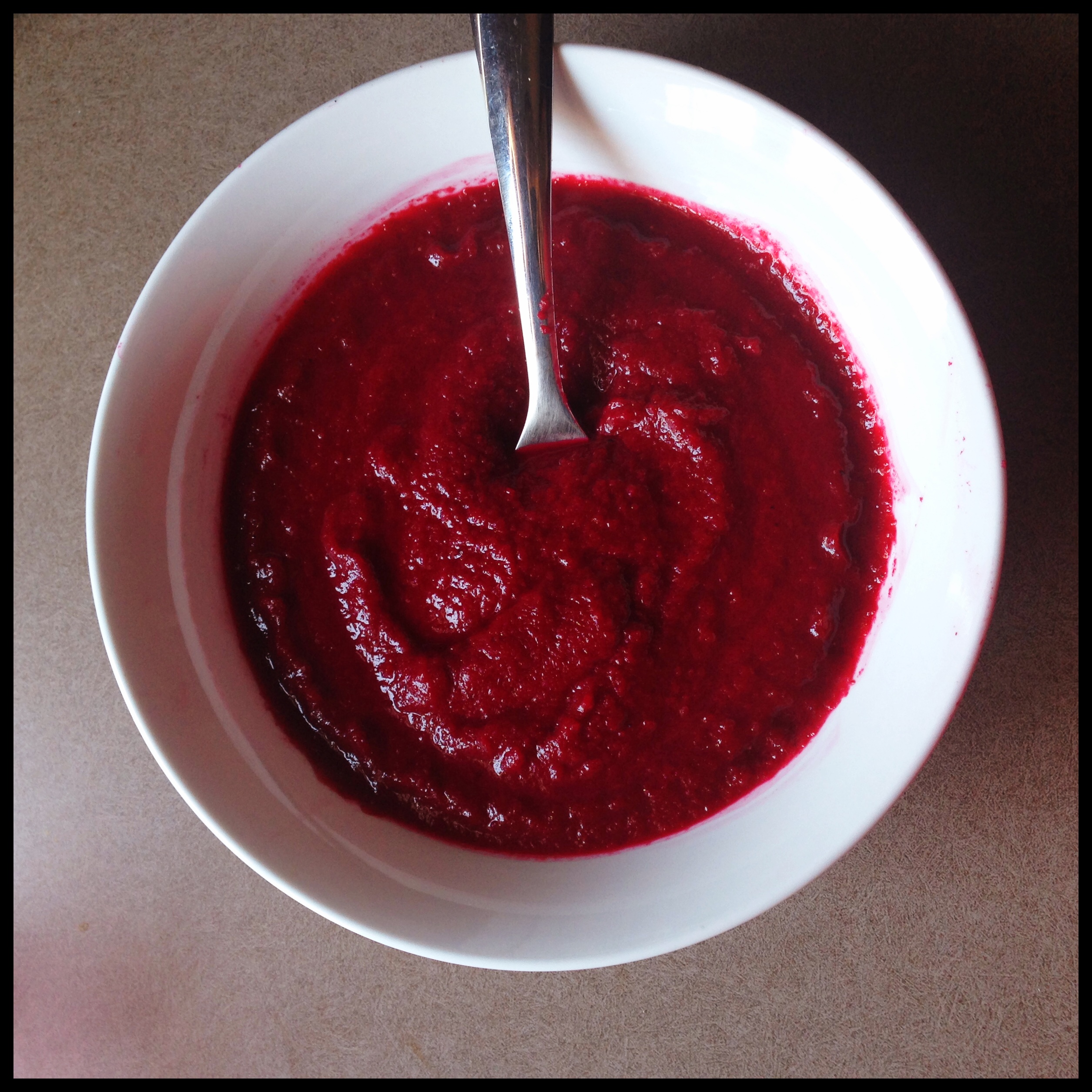 Gingered Five Spice Beetroot Soup