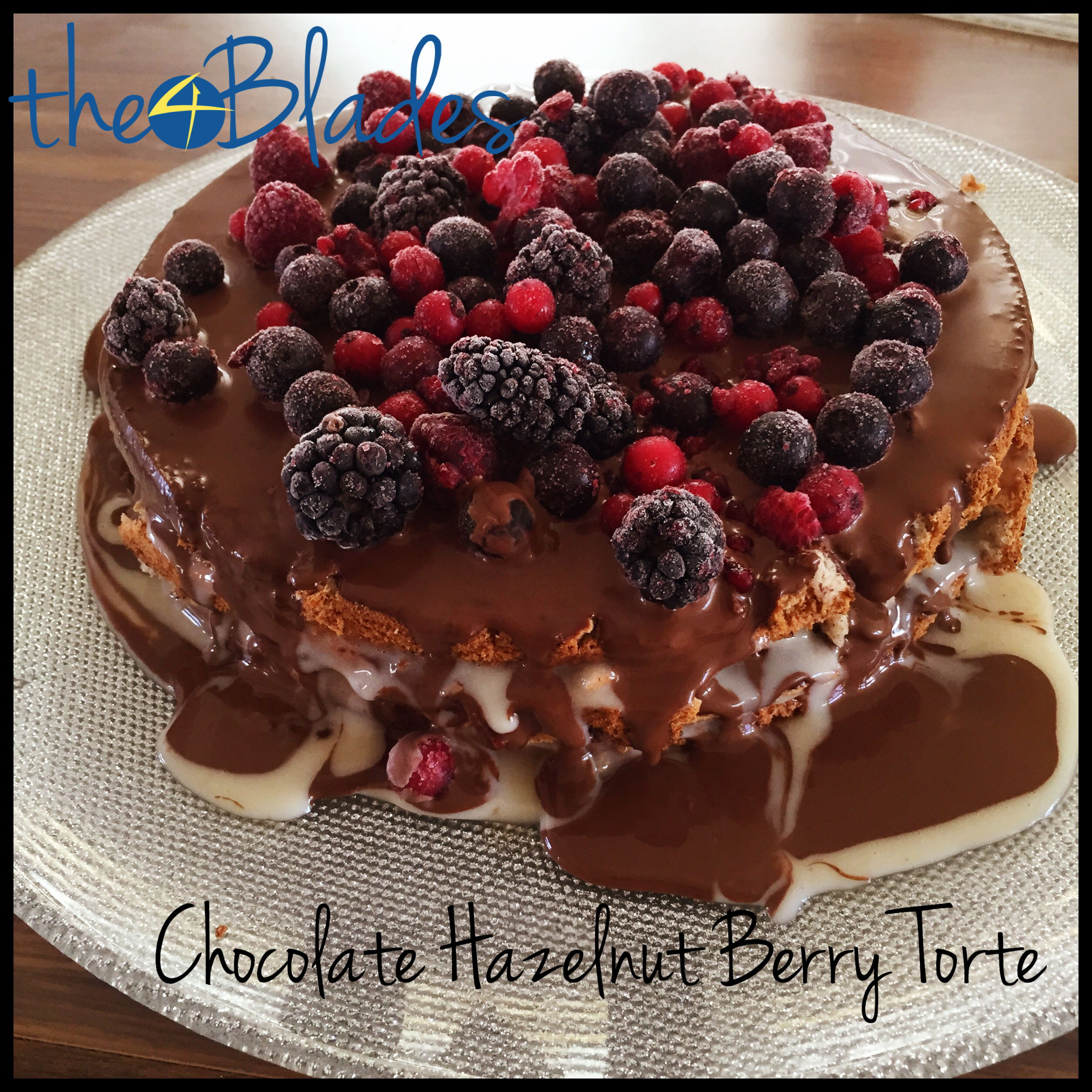 Chocolate Hazelnut Berry Torte