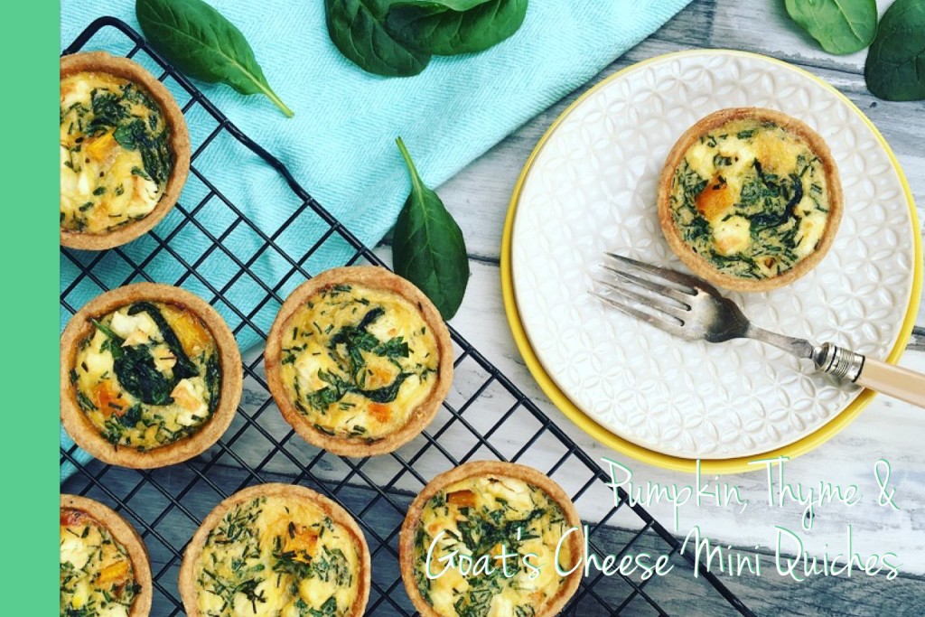 Thermomix Pumpkin Thyme and Goats Cheese Mini Quiches
