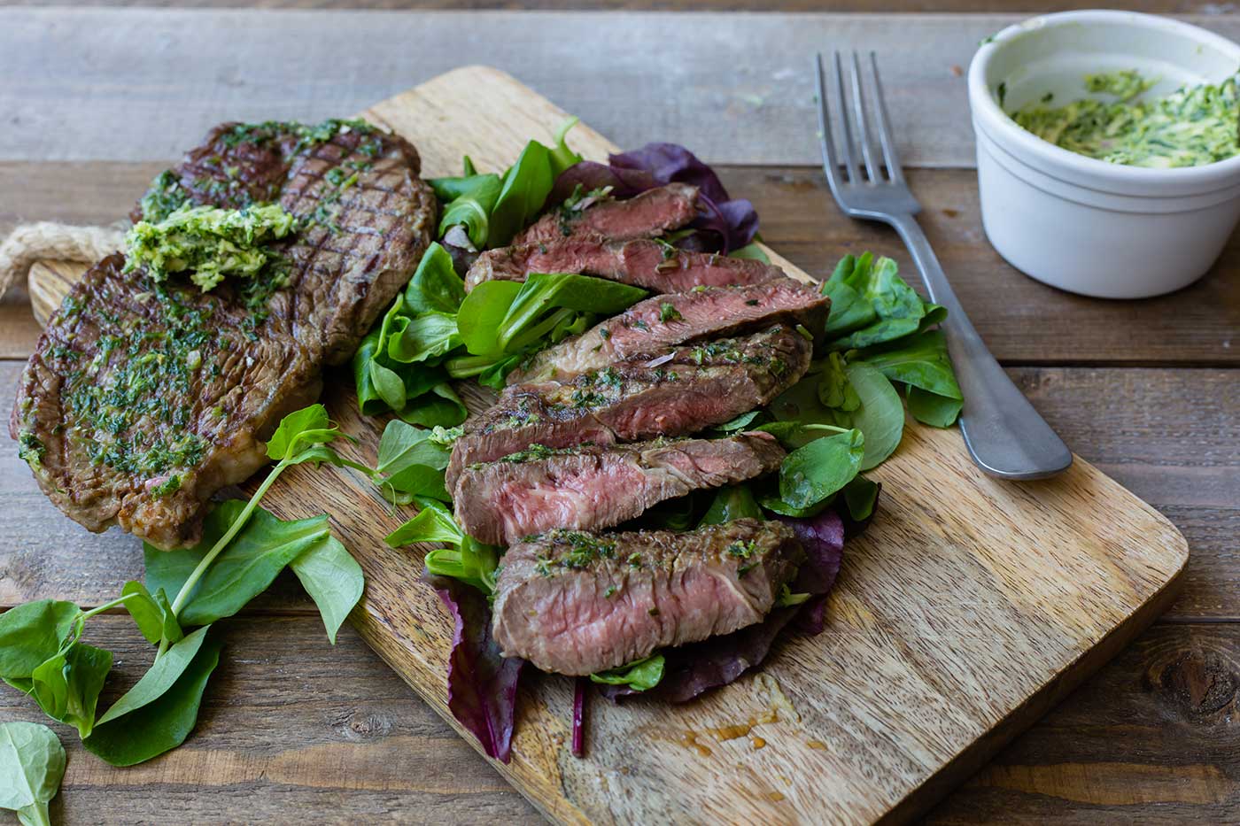 Grilled-Rib-Eye-with-Garlic-Herb-Butter-Thermomix-Recipe