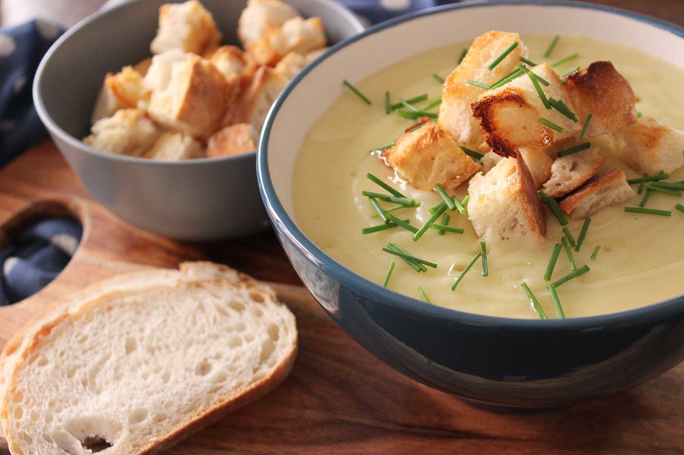 Potato-and-Leek-Soup-with-Garlic-Croutons-Thermomix-Recipe