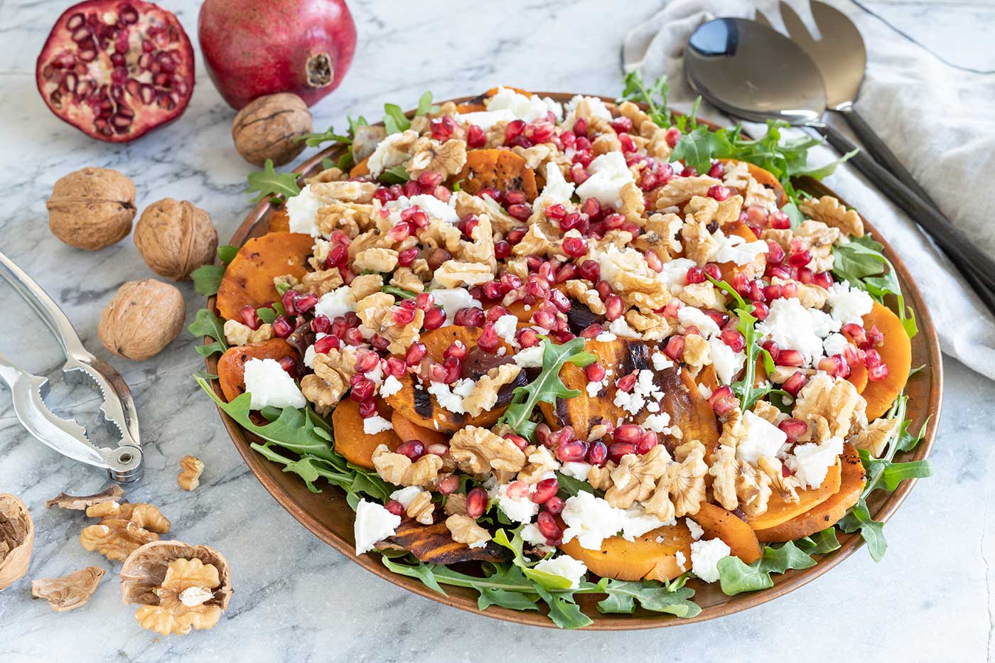 Thermomix Grilled Sweet Potato and Walnut Salad