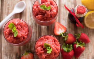 Thermomix Balsamic Strawberry Sorbet